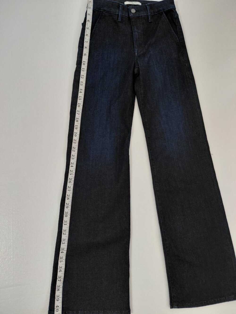 Fidelity Denim Katie Wide Leg Jeans – Dark Wash - Picture 7 of 8